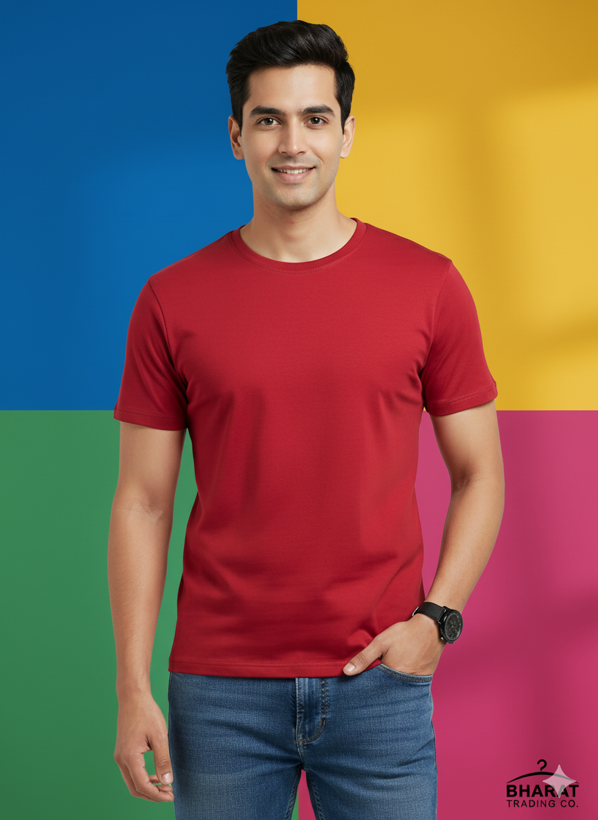 Red Plain T-shirt