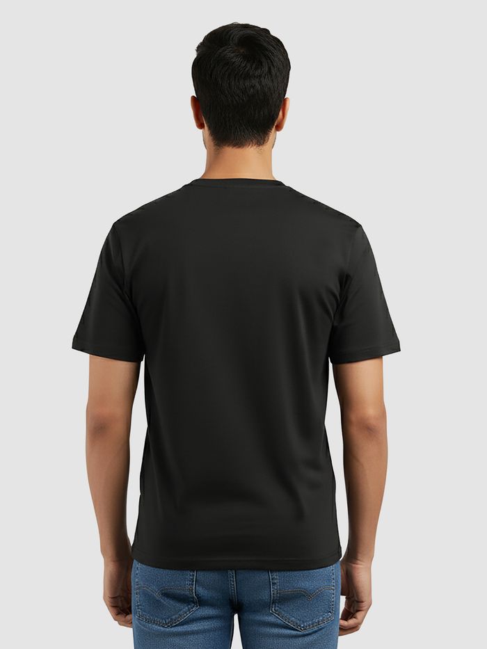 Black Plain T-Shirt - Image 2