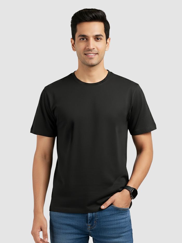 Black Plain T-Shirt