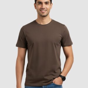 Brown Plain T-shirt