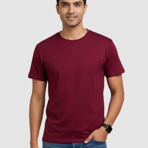 Burgundy Plain T-Shirt