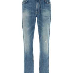 Blue Straight Leg Jeans