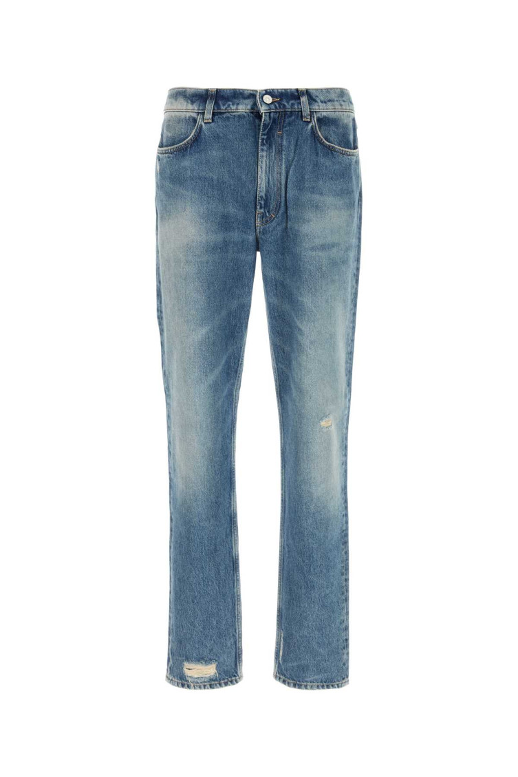 Blue Straight Leg Jeans