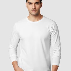 Plain White Full Sleeves T-shirt