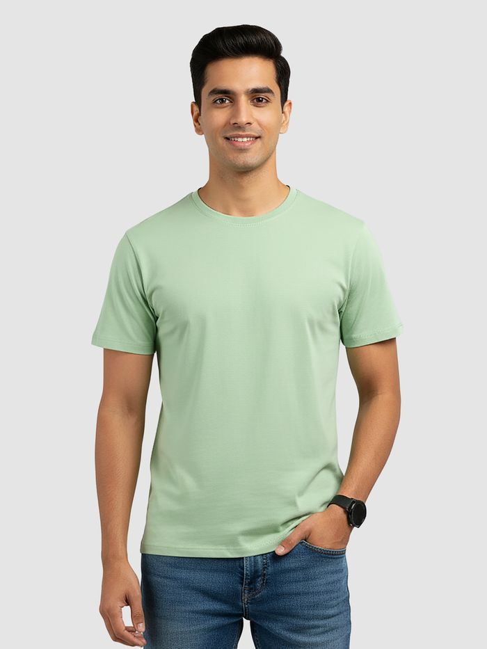 Seafoam Green Plain T-Shirt