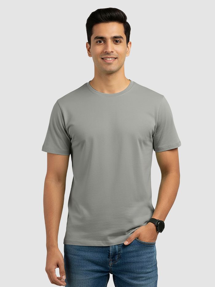 Grey Plain T-Shirt