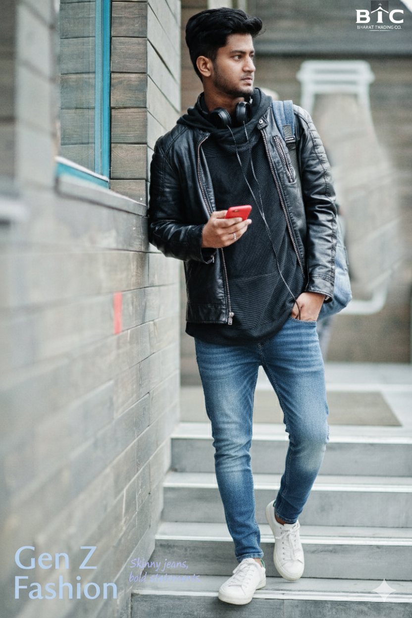 Skinny jeans with faded look - Gen Z Fashion